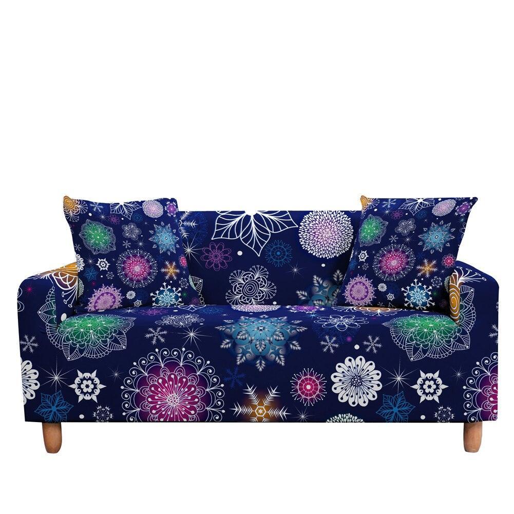 50% OFF Luxury Thick Christmas Prints Elastic Couch Sofa Cover - 