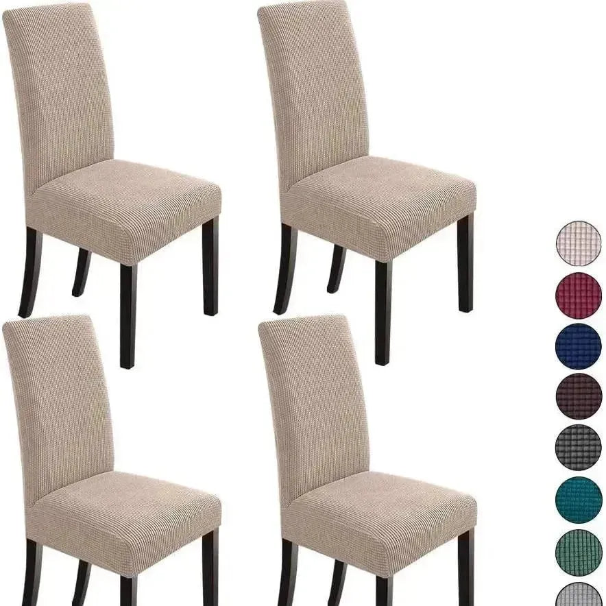 Ultimate Savings 8pcs EverClean™ Modern Waterproof Stretch Dining Chair Covers