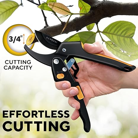 Ratchet Pruning Shears for Gardening