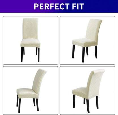 8-Piece EverClean™ Modern Waterproof Stretch Dining Chair Covers