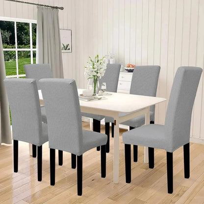 8-Piece EverClean™ Modern Waterproof Stretch Dining Chair Covers