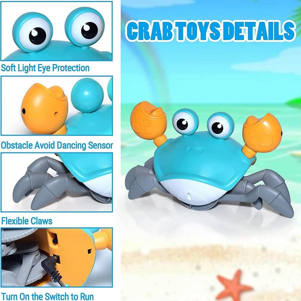 Cute Sensing Crawling Crab Helps with Tummy Time