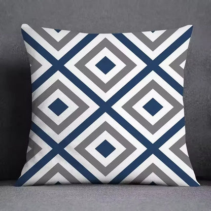 Cozy Geometric Pillow Cover