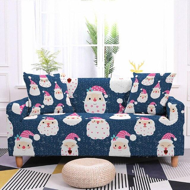 Assorted Christmas Prints Elastic Sofa Cover