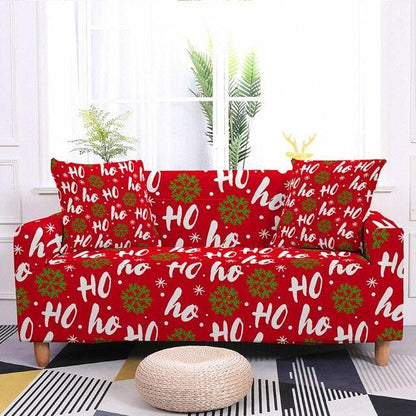 Assorted Christmas Prints Elastic Sofa Cover