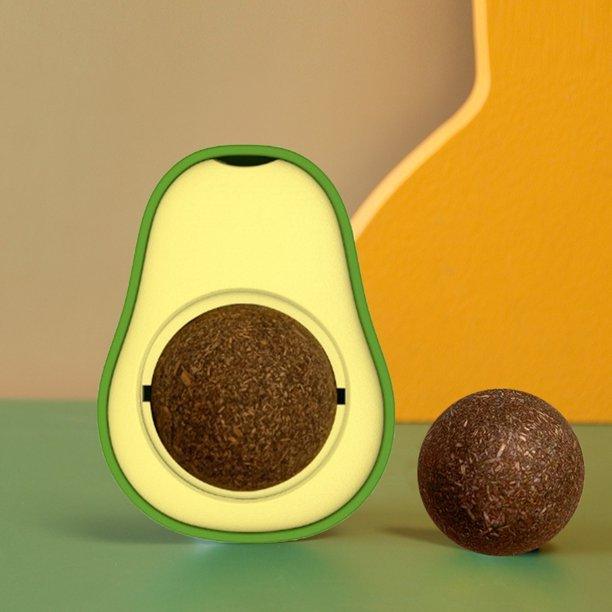 Avocado™ Rotatable Catnip Toy - Cleaning Teeth