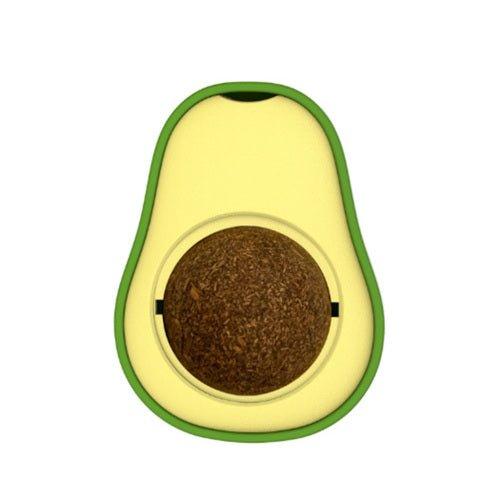 Avocado™ Rotatable Catnip Toy - Cleaning Teeth