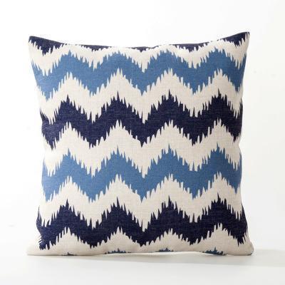 Blue Beige Nordic Pillow Covers - 