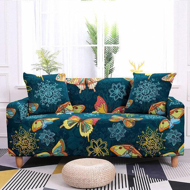 Bohemian Butterflies Couch Covers | Boho Sofa Cover - 