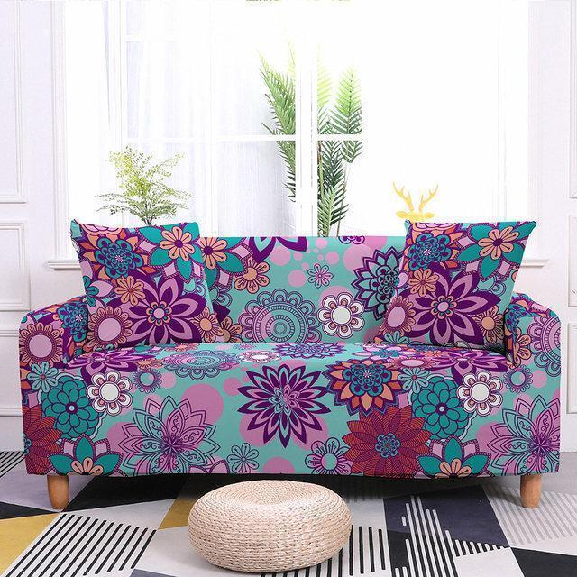 Bohemian Mandalas Couch Covers | Boho Sofa Cover - 