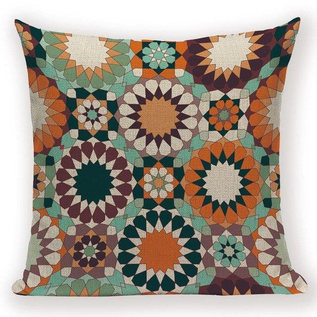 Boho Retro Quilt Pattern Pillow Cases - 