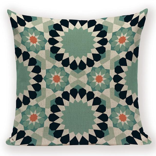 Boho Retro Quilt Pattern Pillow Cases - 