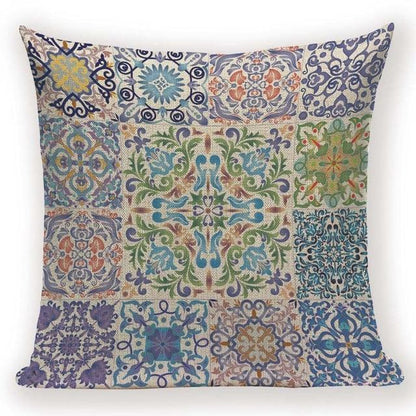 Boho Retro Quilt Pattern Pillow Cases - 