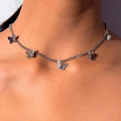 Butterfly Choker Necklace