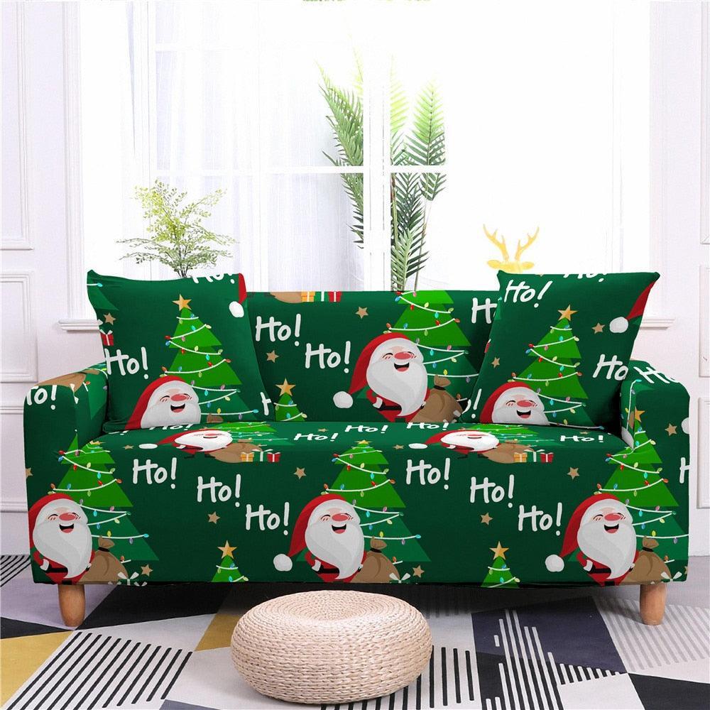 Christmas Elastic Sectional Sofa Couch Cover