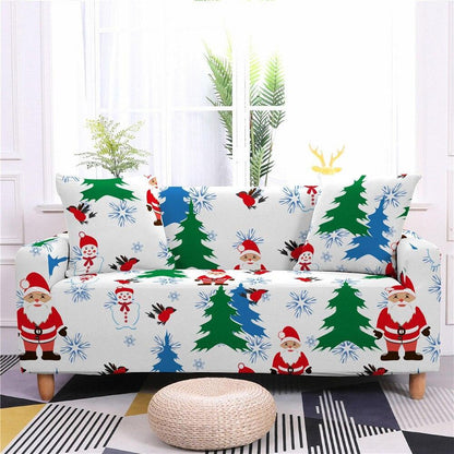 Christmas Elastic Sectional Sofa Couch Cover - 