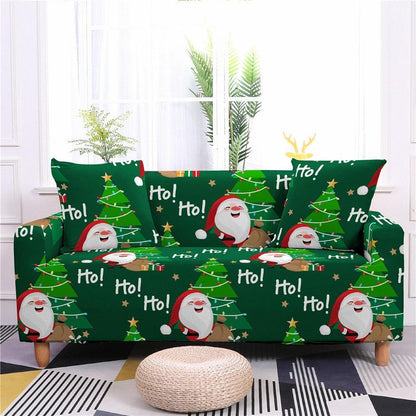 Christmas Elastic Sectional Sofa Couch Cover - 