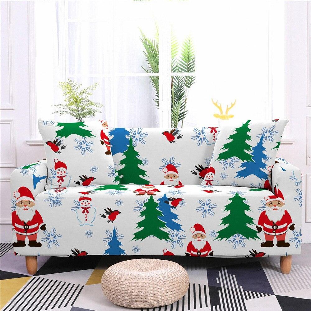 Christmas Elastic Sectional Sofa Couch Cover