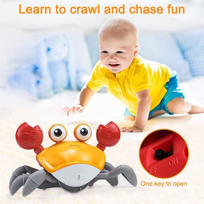 CUTE SENSING CRAWLING CRAB Helps with Tummy Time