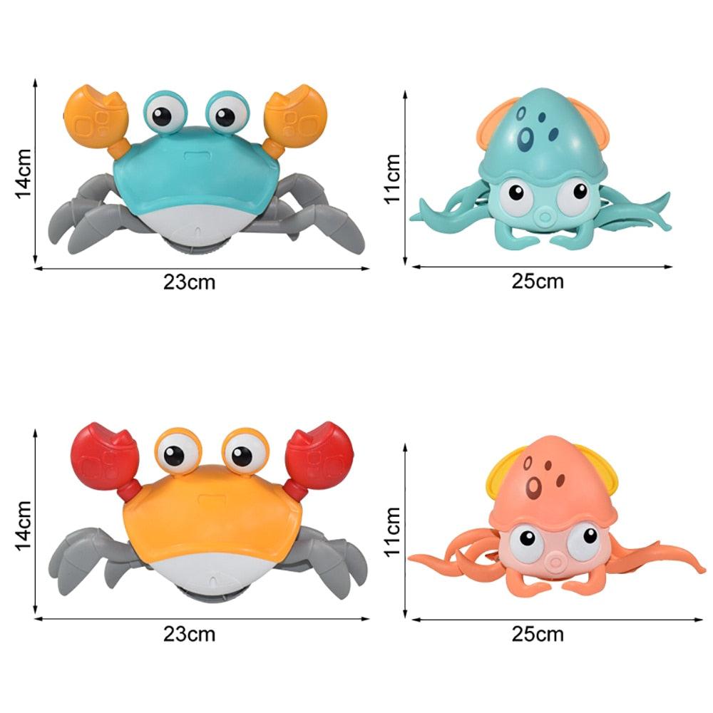 CUTE SENSING CRAWLING CRAB Helps with Tummy Time