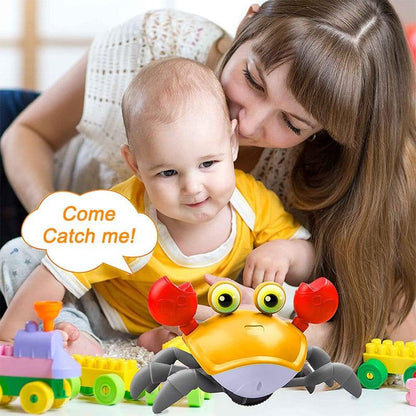 CUTE SENSING CRAWLING CRAB Helps with Tummy Time