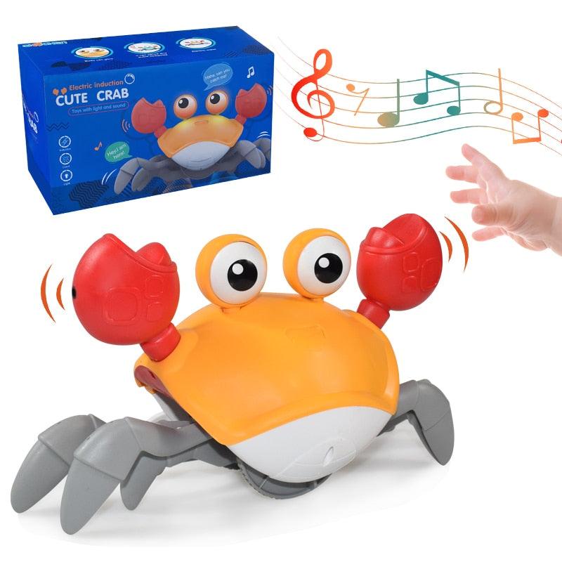 CUTE SENSING CRAWLING CRAB Helps with Tummy Time - 