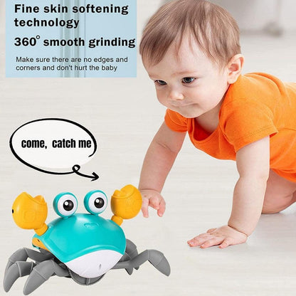 Cute Sensing Crawling Crab Helps with Tummy Time