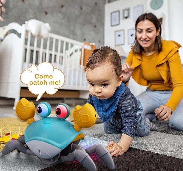 CUTE SENSING CRAWLING CRAB Helps with Tummy Time