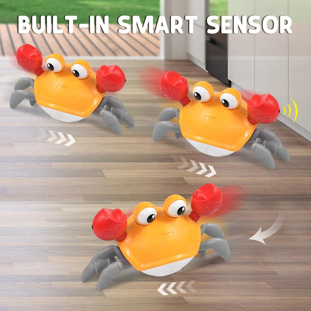 CUTE SENSING CRAWLING CRAB Helps with Tummy Time