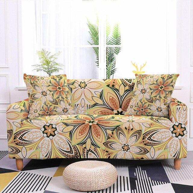 Elastic Floral Print Sofa/Couch Cover