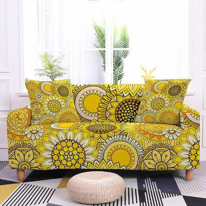 Elastic Floral Print Sofa/Couch Cover