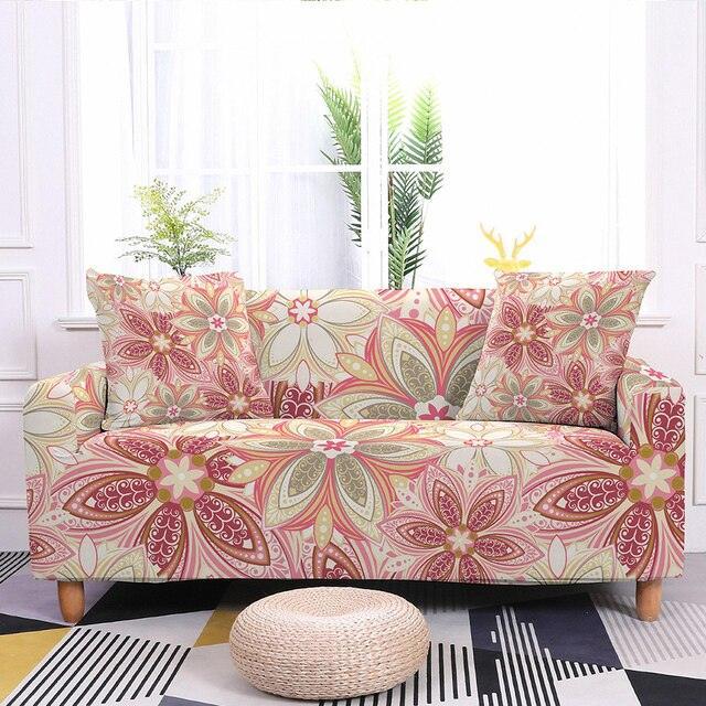 Elastic Floral Print Sofa/Couch Cover