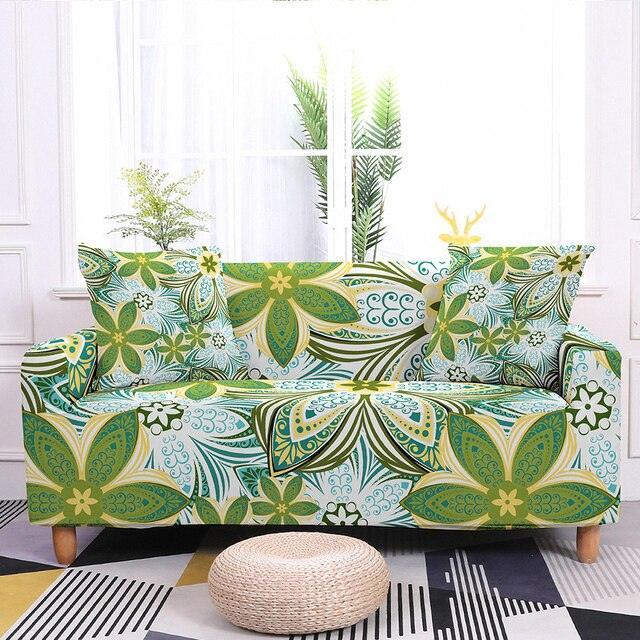 Elastic Floral Print Sofa/Couch Cover