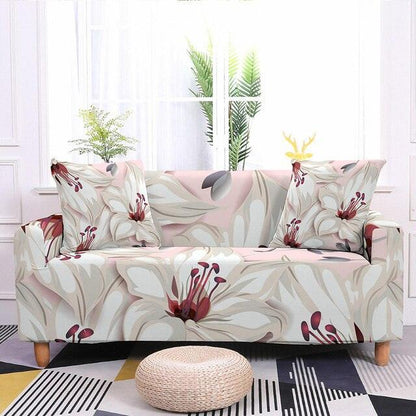 Elastic Floral Print Sofa/Couch Cover