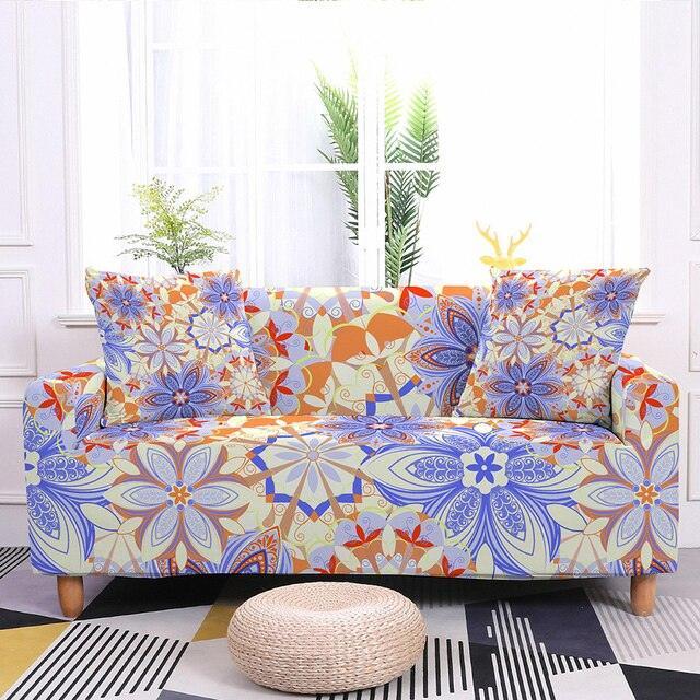 Elastic Floral Print Sofa/Couch Cover