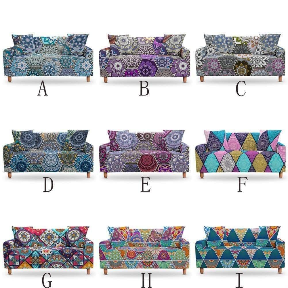 Ethnic Flower Bohemian  Covers Elastic Sofa Cover 2020