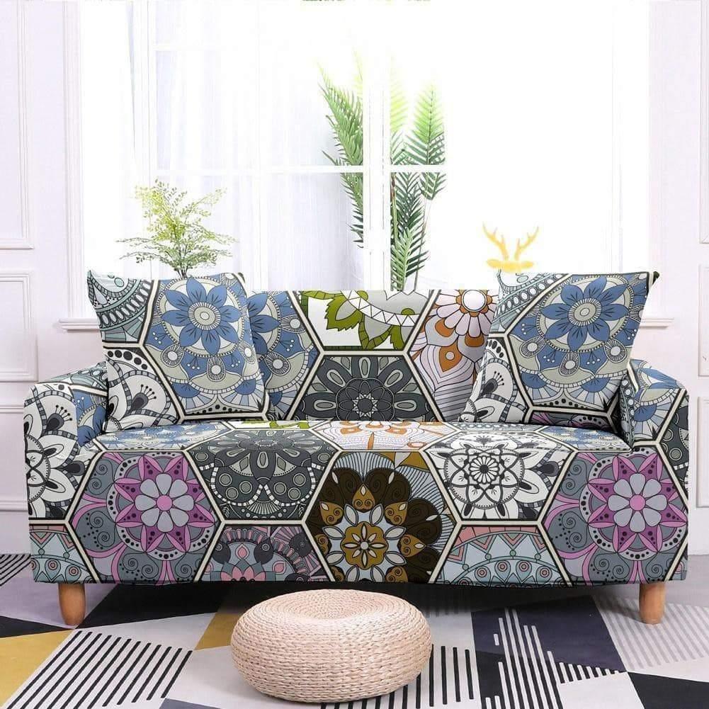 Ethnic Flower Bohemian  Covers Elastic Sofa Cover 2020