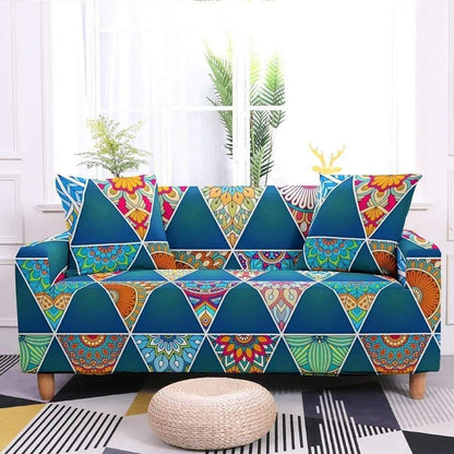 Ethnic Flower Bohemian Covers Elastic Sofa Cover - 