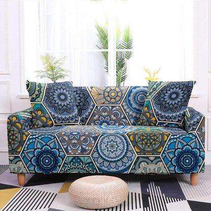 Ethnic Flower Bohemian Covers Elastic Sofa Cover