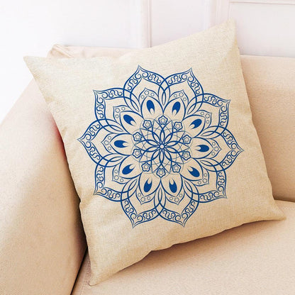 Fashion Sun Flowers And Linen Pillowcase - 