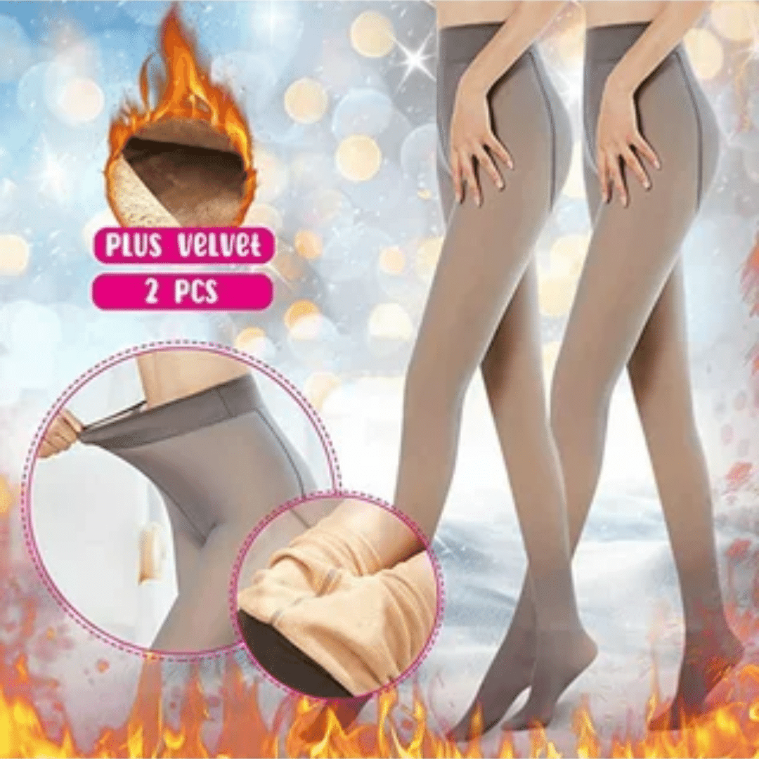 Flawless Legs Fake Translucent Warm Plush Tights - Unmatched Comfort & Style!