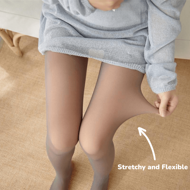 Flawless Legs Fake Translucent Warm Plush Tights - Unmatched Comfort & Style!