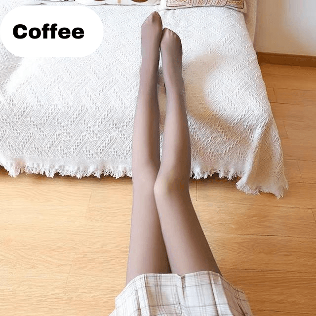 Flawless Legs Fake Translucent Warm Plush Tights - Unmatched Comfort & Style!