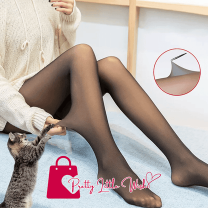 Flawless Legs Fake Translucent Warm Plush Tights - Unmatched Comfort & Style!