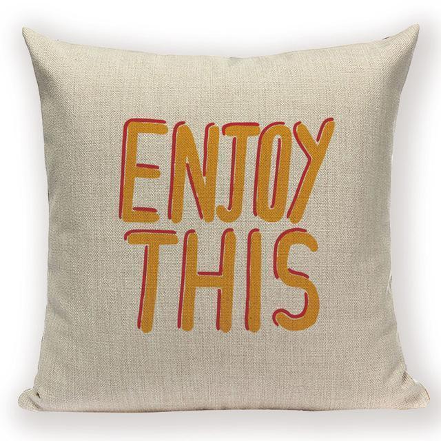 Funny Quote Cushion Covers - 