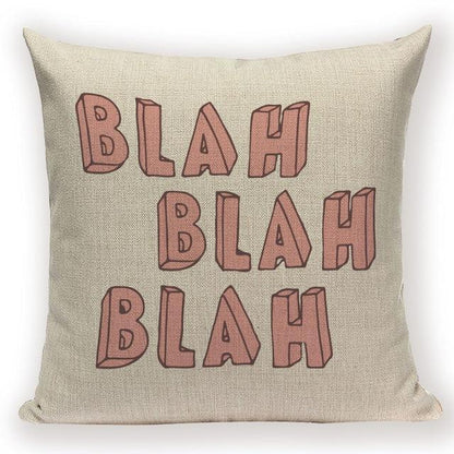 Funny Quote Cushion Covers - 