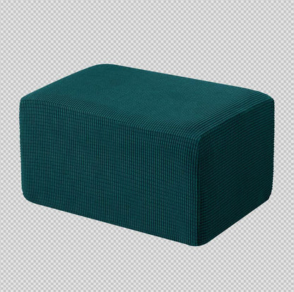 High Quality Plaid Ottoman Slipcover - 