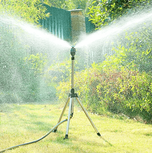 🔥 HOT SALE Stylish Efficient 360 Magic Sprinkler Auto 6 Gear Rotary Tripod Kit