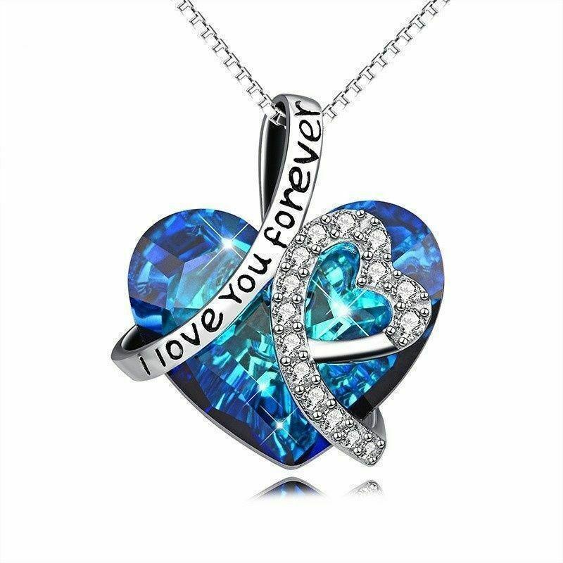 I Love You Forever Heart Necklace