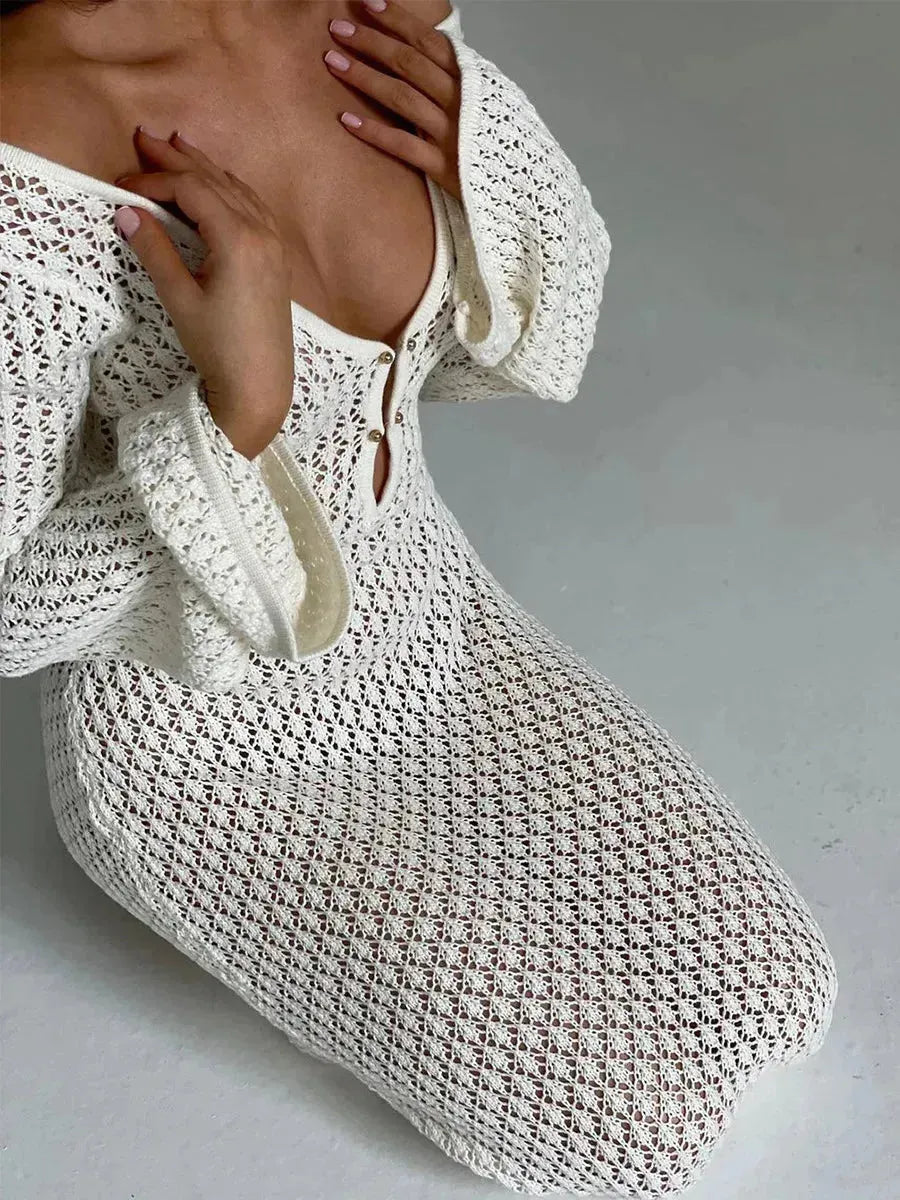 Beach Elegance Backless Knitwear